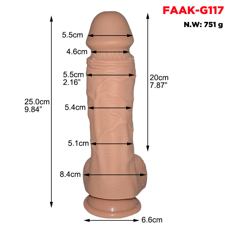 FAAK-G117 25.5cm Realistic Dildo - Image 2