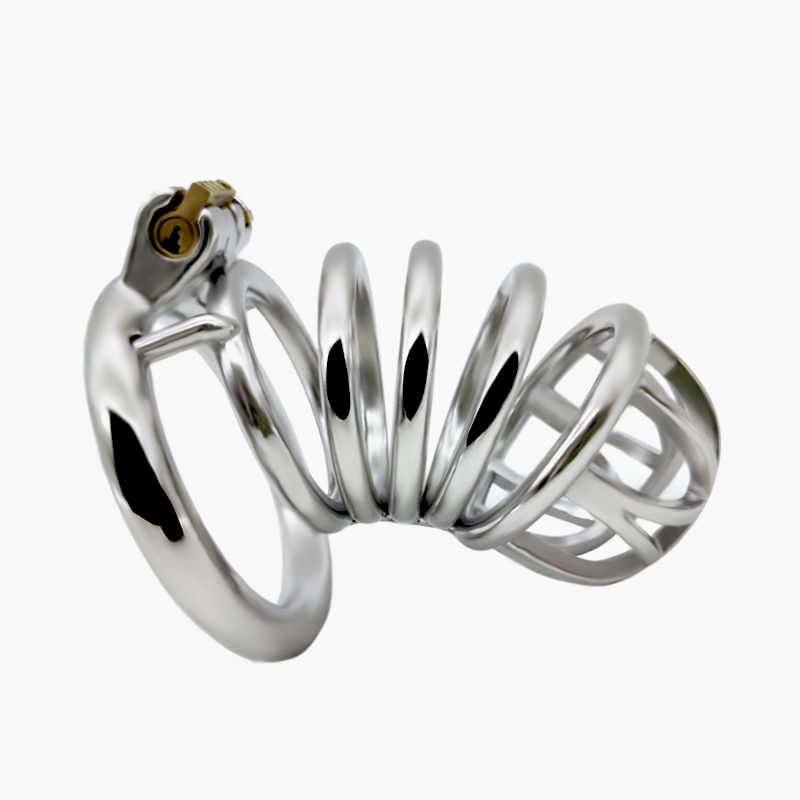 FRRK-47 Round Ring 304 Stainless Steel Chastity Cage - Image 3