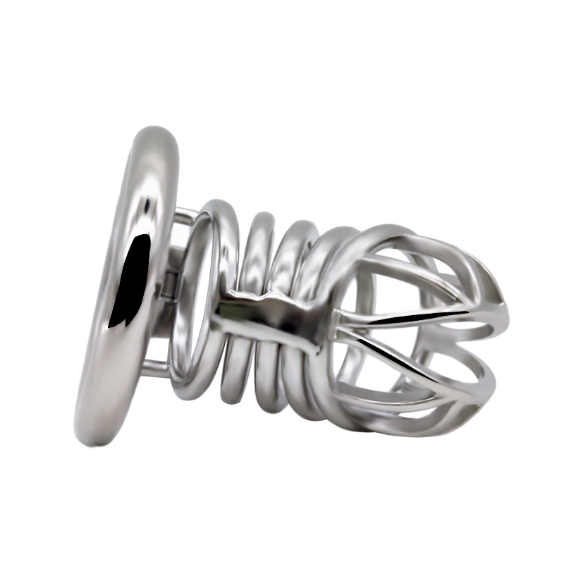 FRRK-47 Round Ring 304 Stainless Steel Chastity Cage - Image 4