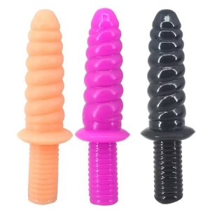 FAAK069 29cm Conch with Handle Anal Plug Massage Tool