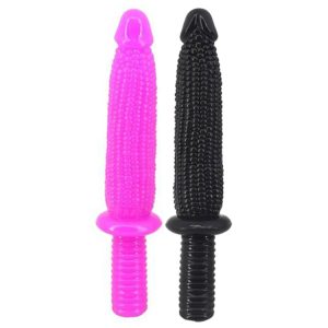 FAAK070 33cm Corn Dildo Human Glans with Handle Big  Anal Plug