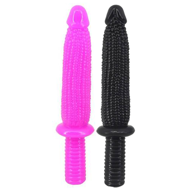 FAAK070 33cm Corn Dildo Human Glans with Handle Big Anal Plug