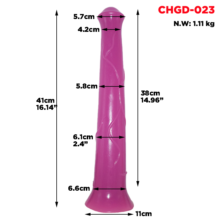 CHGD023 43cm Huge Horse Dildo Suction Animal Dildo - Image 5