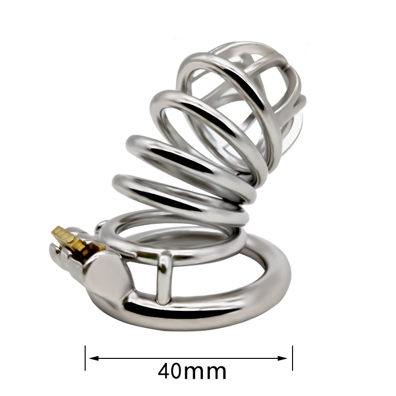 FRRK-47 Round Ring 304 Stainless Steel Chastity Cage - Image 5