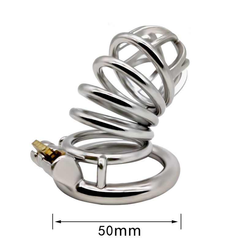 FRRK-47 Round Ring 304 Stainless Steel Chastity Cage - Image 7
