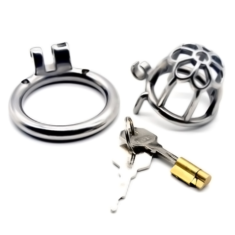 FRRK-18 Round Ring 304 Stainless Steel Chastity Cage - Image 3