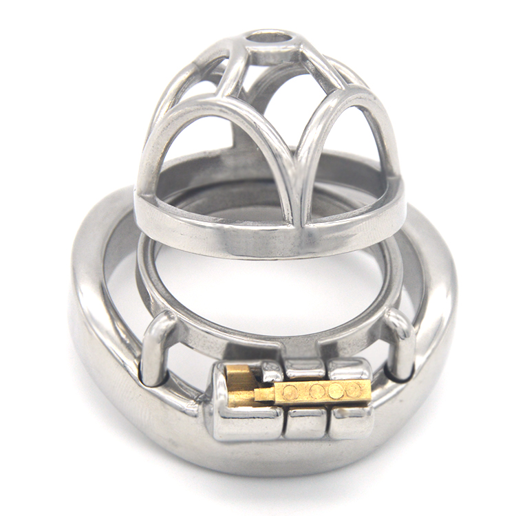 FRRK-07C Curved Ring 304 Stainless Steel Chastity Cage - Image 4