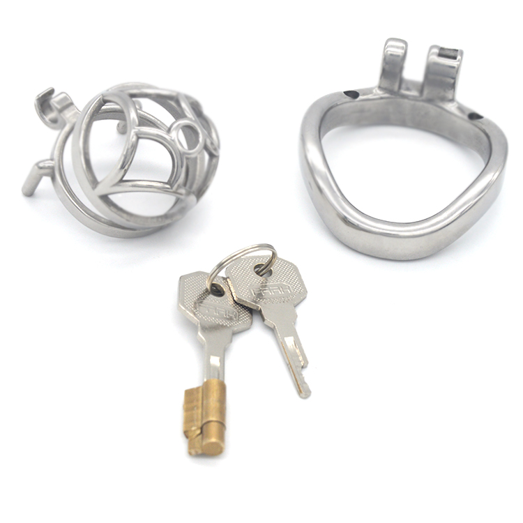 FRRK-07C Curved Ring 304 Stainless Steel Chastity Cage - Image 8