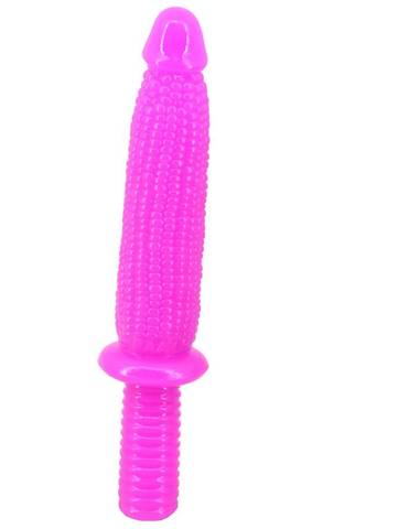FAAK070 33cm Corn Dildo Human Glans with Handle Big Anal Plug - Image 3