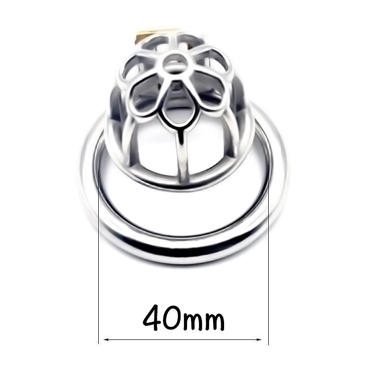 FRRK-18 Round Ring 304 Stainless Steel Chastity Cage - Image 4