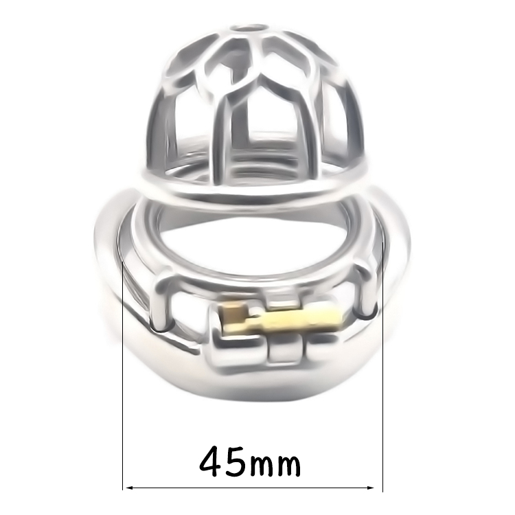 FRRK-01C Curved Ring 304 Stainless Steel Chastity Cage - Image 3