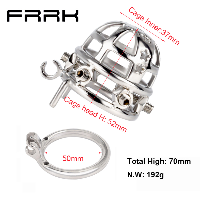 FRRK-69 Round Ring 304 Stainless Steel Chastity Cage - Image 5