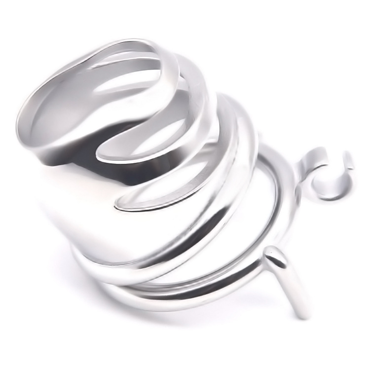 FRRK-13 Round Ring 304 Stainless Steel Chastity Cage - Image 5