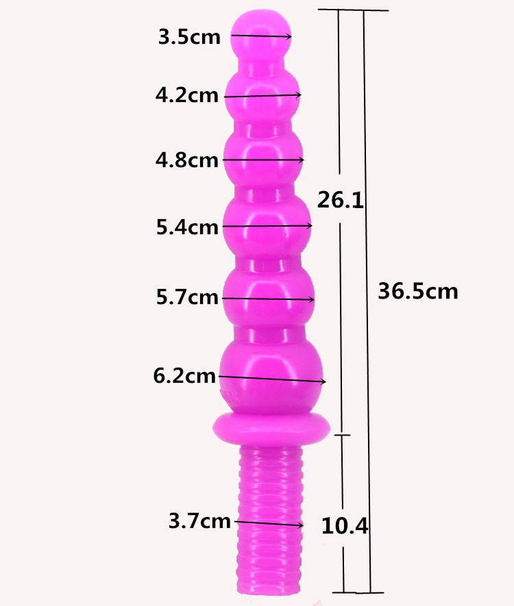 FAAK078 36.5cm Huge Size Anus Beads Anal Plug with Handle - Image 6