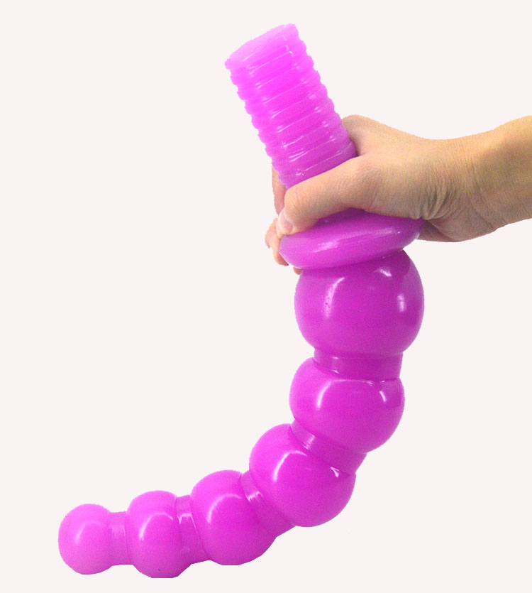 FAAK078 36.5cm Huge Size Anus Beads Anal Plug with Handle - Image 3