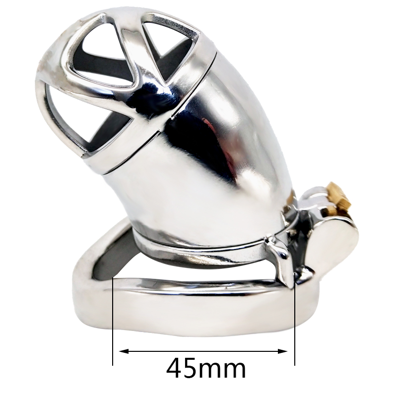 FRRK-20C Curved Ring 304 Stainless Steel Chastity Cage - Image 3