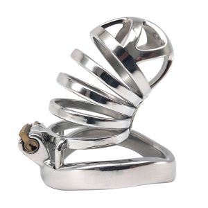 FRRK-12C Curved Ring 304 Stainless Steel Chastity Cage