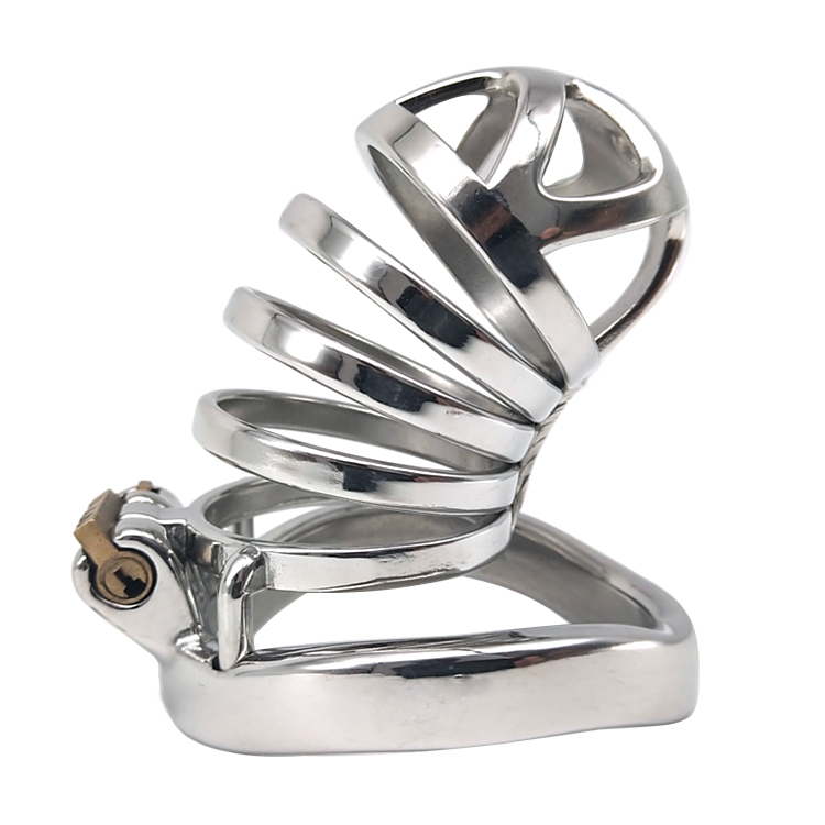 FRRK-12C Curved Ring 304 Stainless Steel Chastity Cage