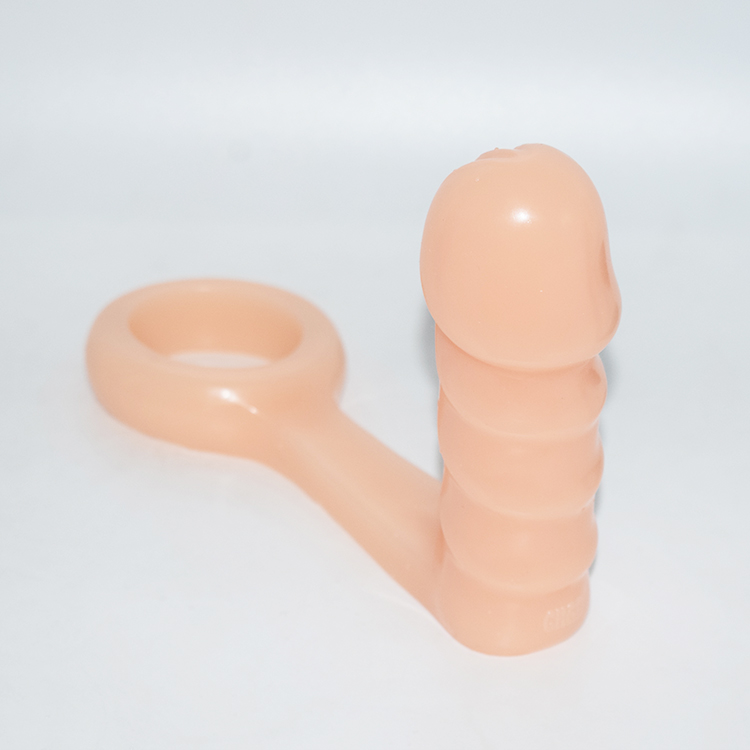 CHGD010 13cm Wearable Cock Ring Testicle Ring Anal Plug - Image 3