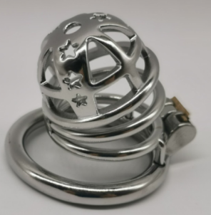 FRRK-66 Round Ring 304 Stainless Steel Chastity Cage
