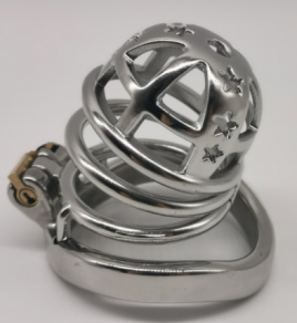 FRRK-66C Curved Ring 304 Stainless Steel Chastity Cage