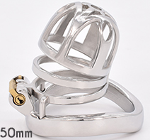 FRRK-75C Curved Ring 304 Stainless Steel Chastity Cage