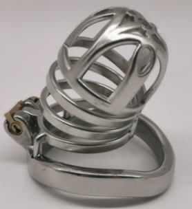 FRRK-76C Curved Ring 304 Stainless Steel Chastity Cage