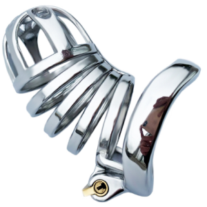 FRRK-77C Curved Ring 304 Stainless Steel Chastity Cage