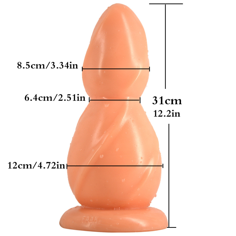 FAAK016 29.5cm Gourd Moduel Huge Anal Plug - Image 5