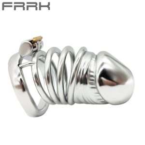 FRRK-54C Curved Ring 304 Stainless Steel Chastity Cage
