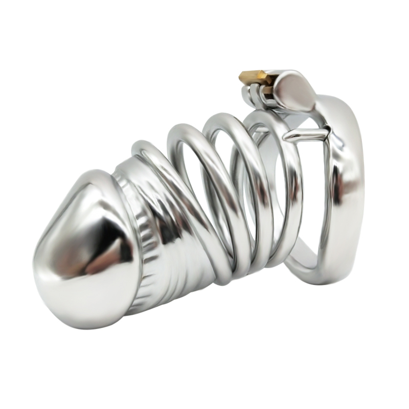 FRRK-54C Curved Ring 304 Stainless Steel Chastity Cage - Image 3