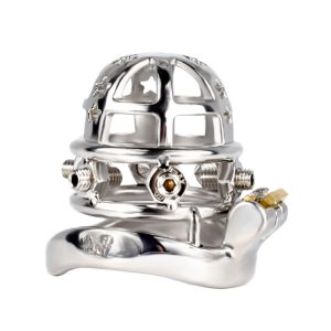 FRRK-69C Curved Ring 304 Stainless Steel Chastity Cage