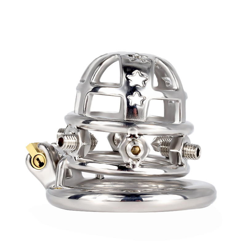 FRRK-69 Round Ring 304 Stainless Steel Chastity Cage