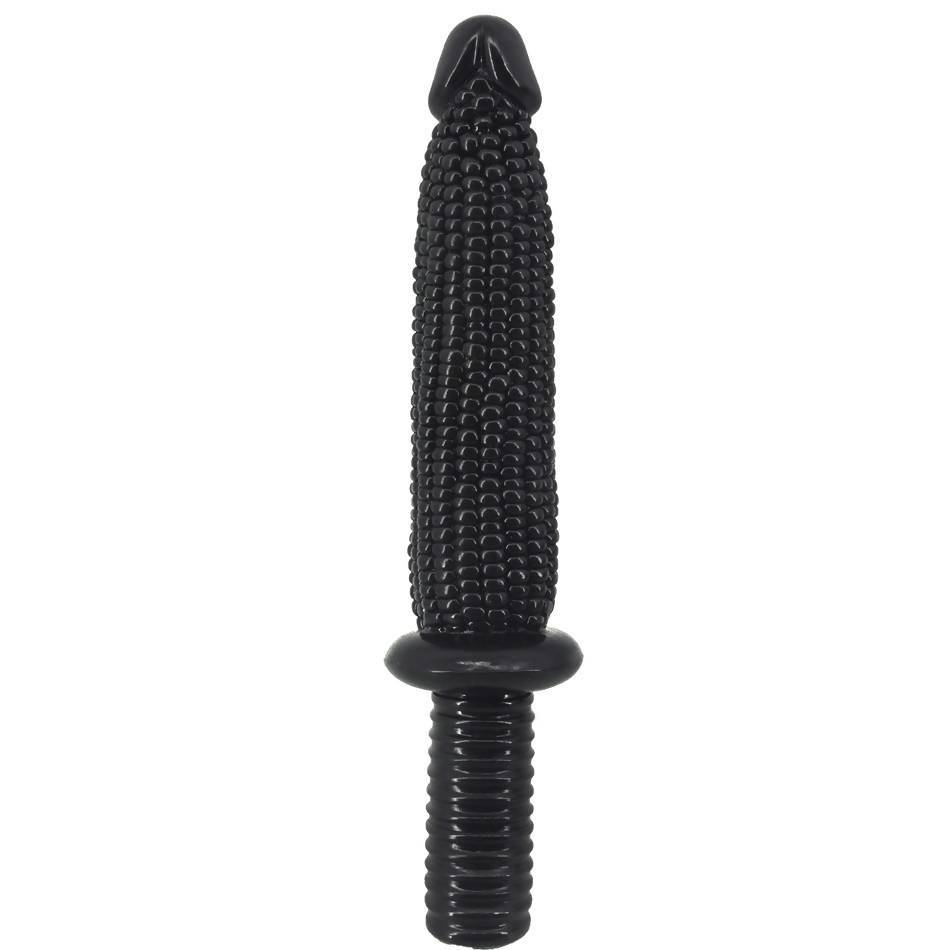 FAAK070 33cm Corn Dildo Human Glans with Handle Big Anal Plug - Image 4