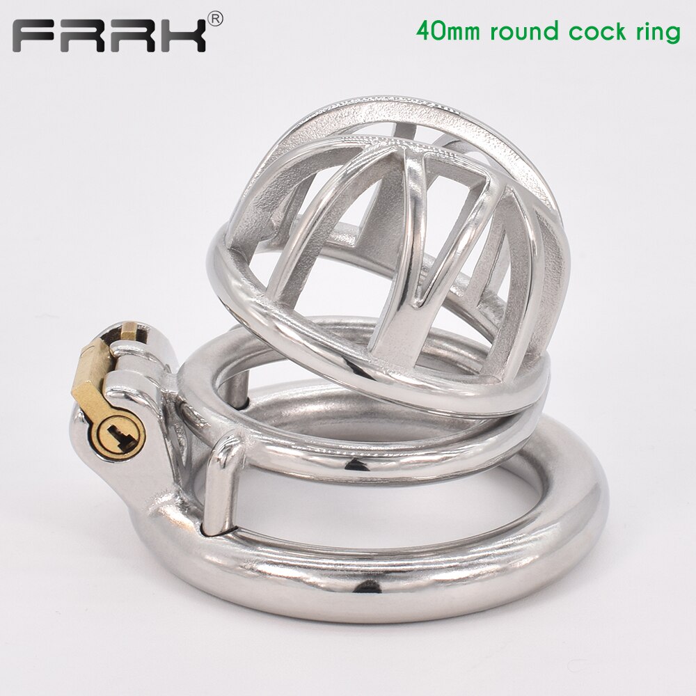 FRRK-44 Round Ring 304 Stainless Steel Chastity Cage