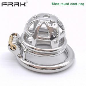 FRRK-64 Round Ring 304 Stainless Steel Chastity Cage