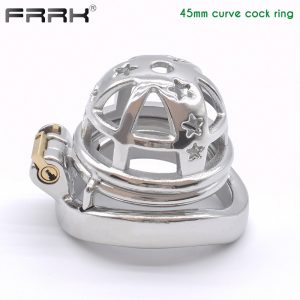 FRRK-64C Curved Ring 304 Stainless Steel Chastity Cage