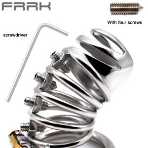 FRRK-50 Round Ring 304 Stainless Steel Chastity Cage