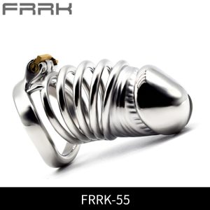 FRRK-55C Curved Ring 304 Stainless Steel Chastity Cage