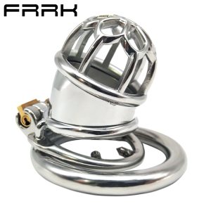 FRRK-16C Curved Ring 304 Stainless Steel Chastity Cage