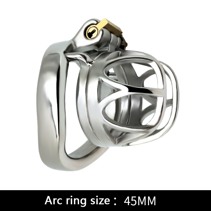 FRRK-39C Curved Ring 304 Stainless Steel Chastity Cage - Image 6