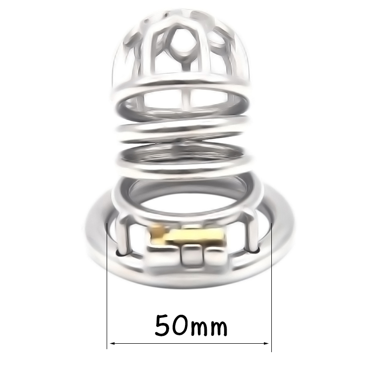 FRRK-03 Round Ring 304 Stainless Steel Chastity Cage - Image 3