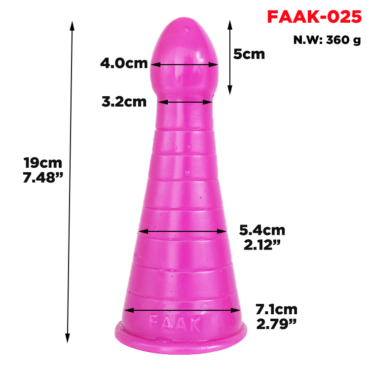 FAAK025 19cm Xmas Hat Shape Anal Plug - Image 6