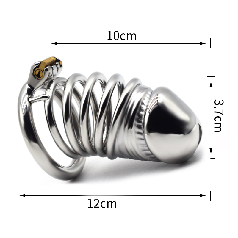 FRRK-55 Round Ring 304 Stainless Steel Chastity Cage - Image 4
