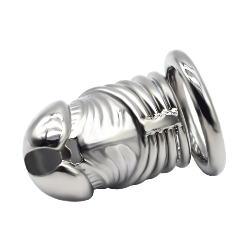 FRRK-55 Round Ring 304 Stainless Steel Chastity Cage - Image 3