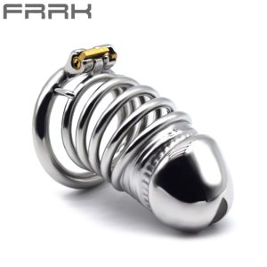 FRRK-55 Round Ring 304 Stainless Steel Chastity Cage