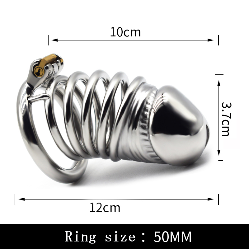 FRRK-55 Round Ring 304 Stainless Steel Chastity Cage - Image 7