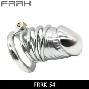 FRRK-54 Round Ring 304 Stainless Steel Chastity Cage