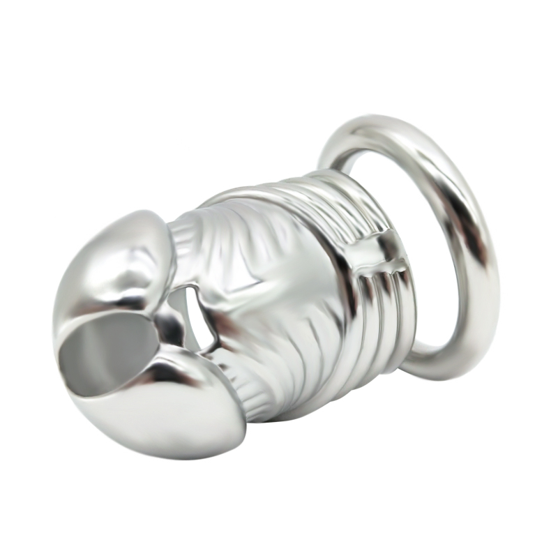 FRRK-54 Round Ring 304 Stainless Steel Chastity Cage - Image 3
