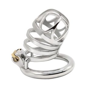 FRRK-42C Curved Ring 304 Stainless Steel Chastity Cage